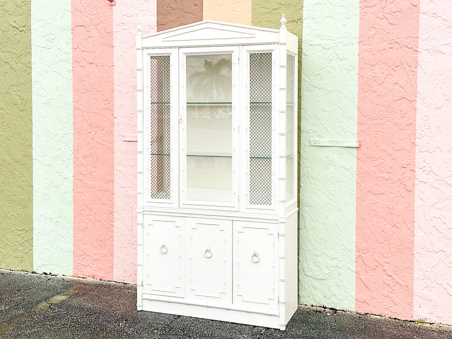Thomasville Faux Bamboo Cabinet