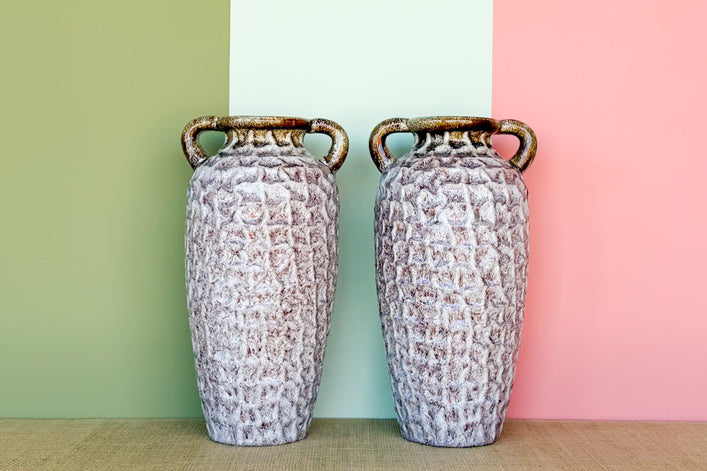 Pair of MCM Pottery Vases