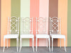 Palm Beach Style Faux Bamboo Outdoor Dining Set