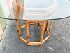 Tortoiseshell Rattan Brighton Style Dining Table