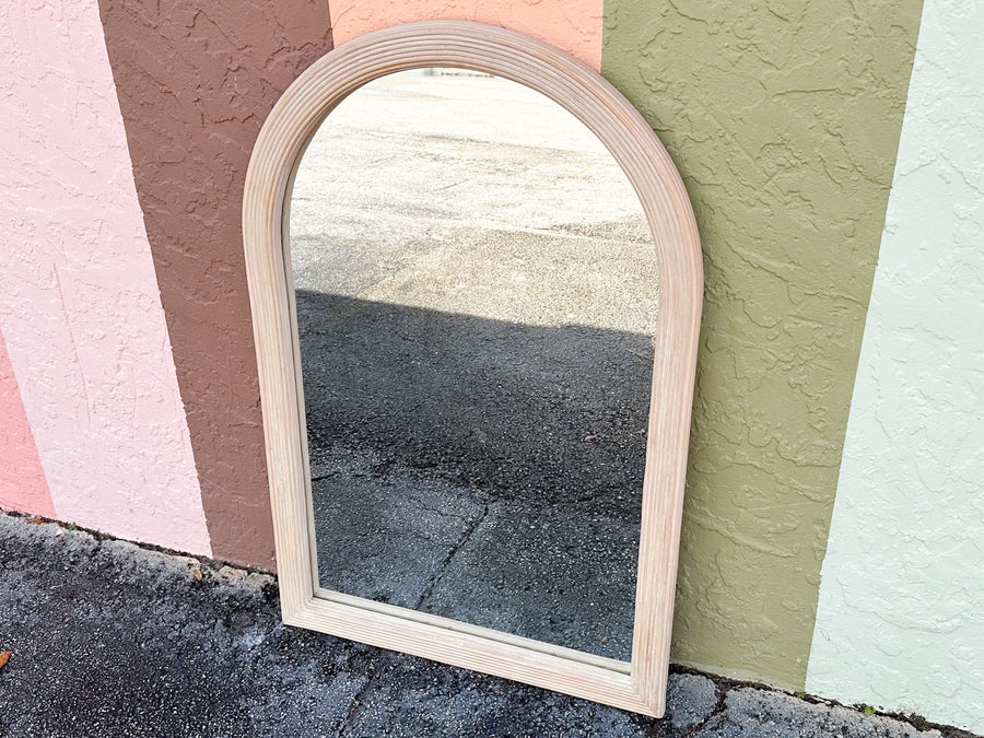 Coastal Chic Pencil Reed Arch Mirror