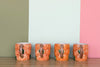 Set of Four Fitz and Floyd Orange Mugs