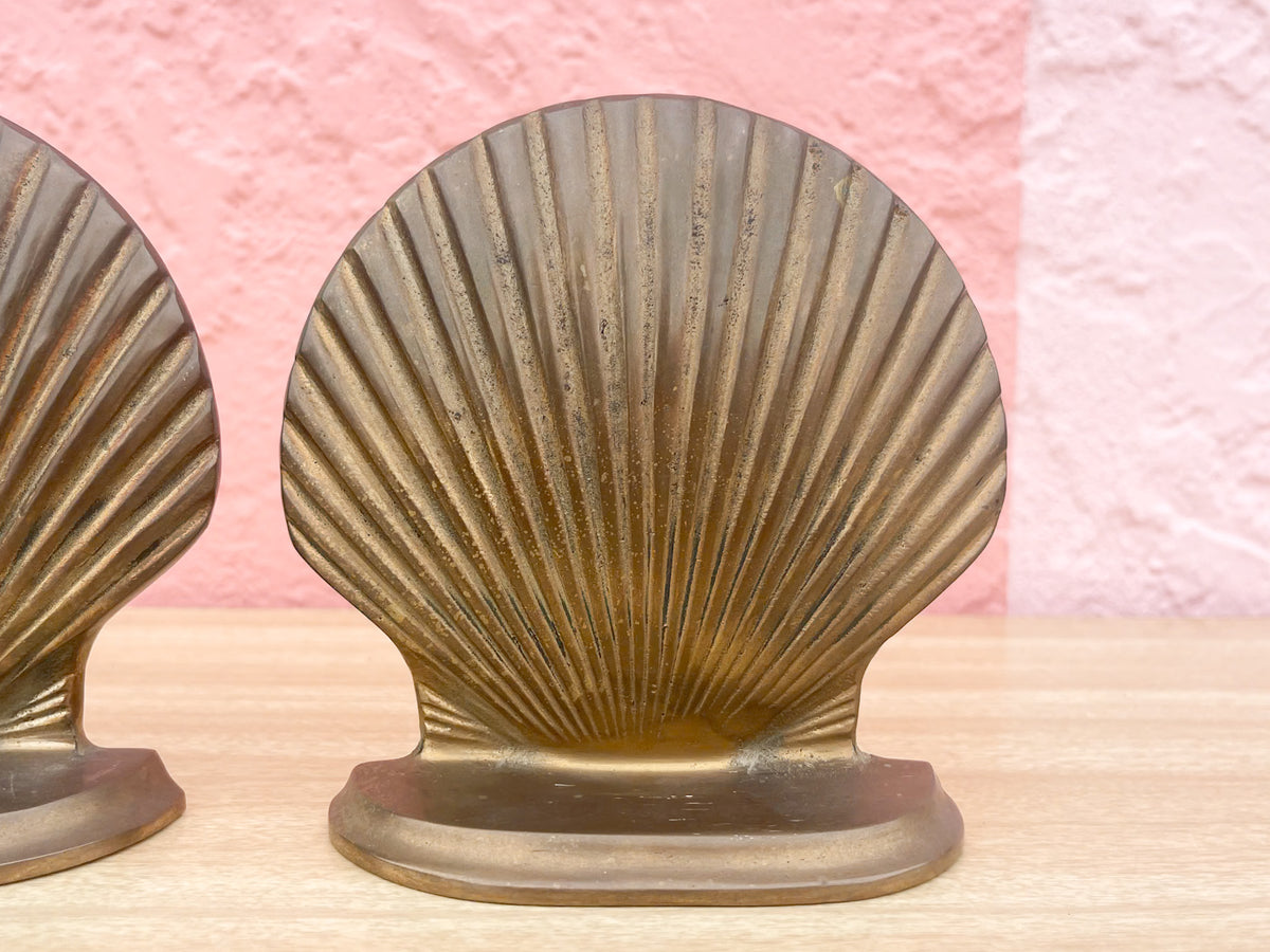 Kips Bay Brass Shell Bookends