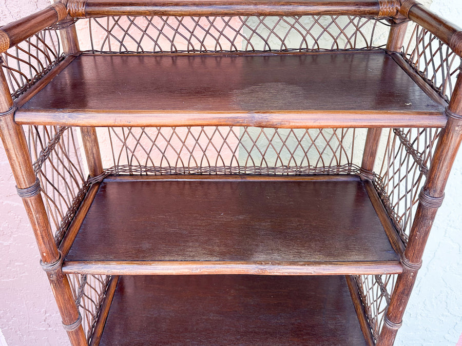 Rattan Pagoda Etagere