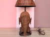 Adorable Wicker Elephant Lamp