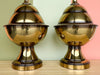 Pair of Chinoiserie Brass Lamps