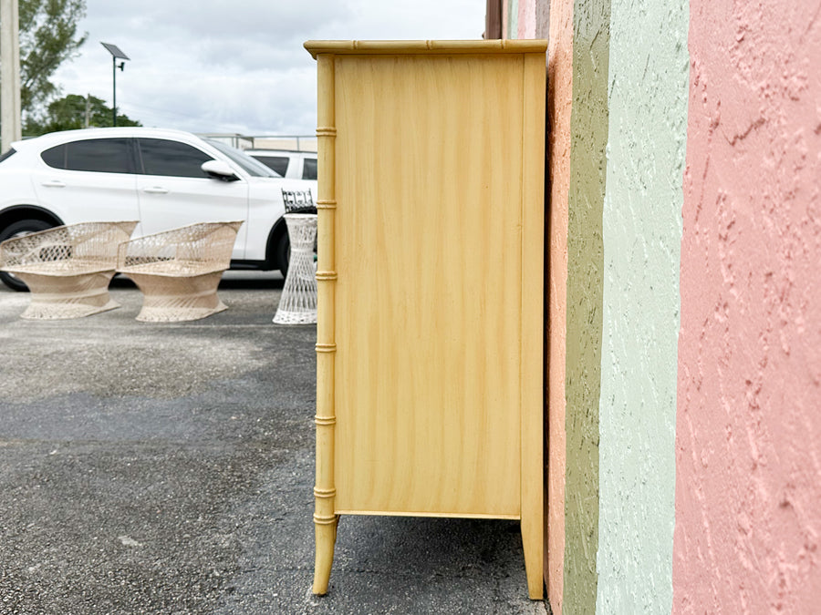 Thomasville Faux Bamboo Tall Chest