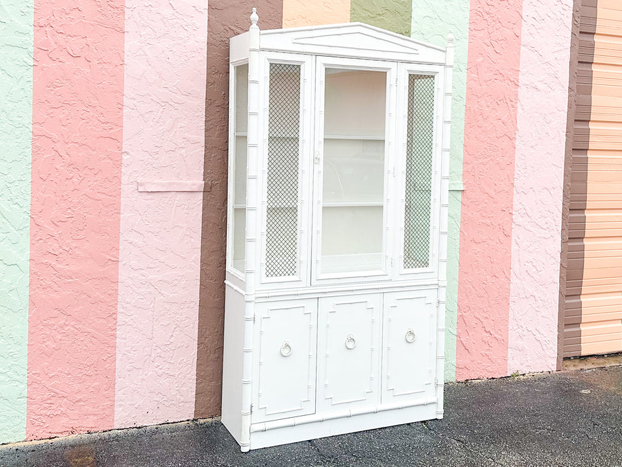 Thomasville Faux Bamboo Cabinet