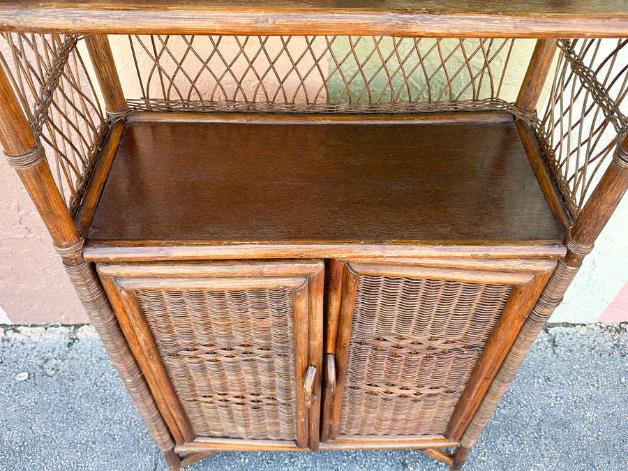 Rattan Pagoda Etagere