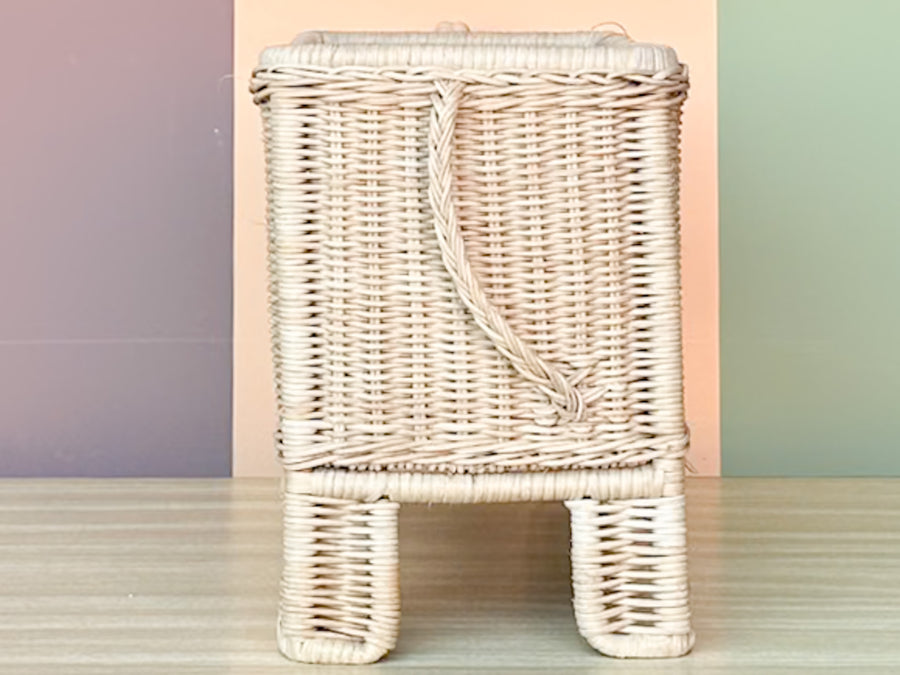 Wicker Elephant Cachepot