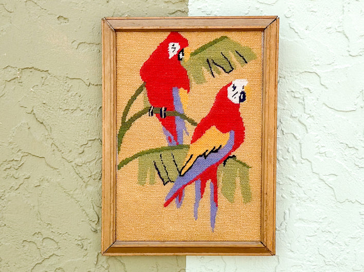 Parrot Needlepoint Art