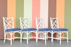 Set of Four Rattan Dining Chairs
