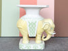 Yellow and Green Elephant Garden Seat by Townsends