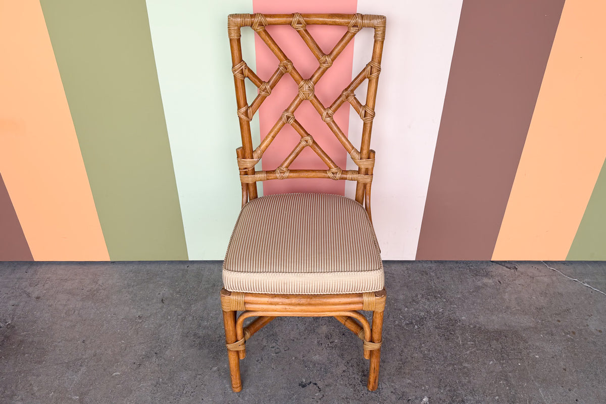 Chippendale Rattan Desk Chair