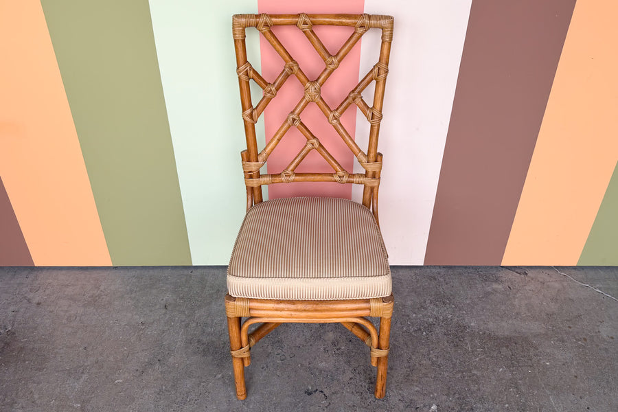 Chippendale Rattan Desk Chair