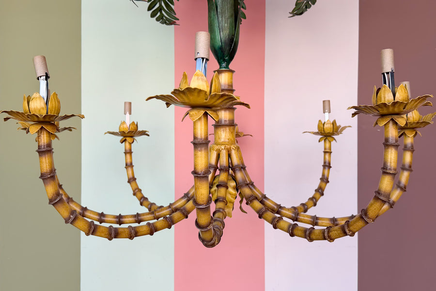 Large Palm Leaf Chandelier