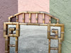 Faux Bamboo Greek Key Mirror