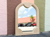 Pencil Reed Rattan Mirror
