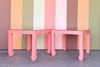 Pair of Coral Ming Style Side Tables