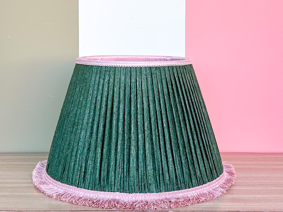 Pair of Kips Bay Show House Lotus Lampshades