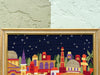 Moroccan Night Sky Needlepoint Framed Art