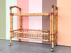 Old Florida Rattan Bar Cart