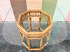 Tortoiseshell Rattan Brighton Style Dining Table