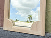 Pencil Reed Rattan Mirror