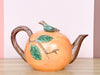 Fitz and Floyd Orange Teapot