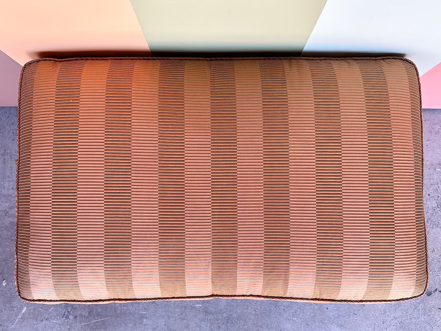 Pretty Bronze Upholstered Ottoman