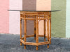 Tortoiseshell Rattan Brighton Style Dining Table