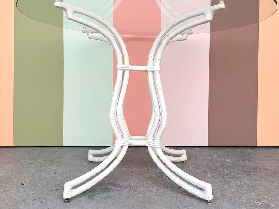 Palm Beach Style Faux Bamboo Outdoor Dining Set