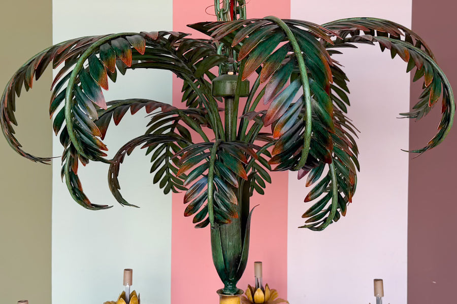 Large Palm Leaf Chandelier