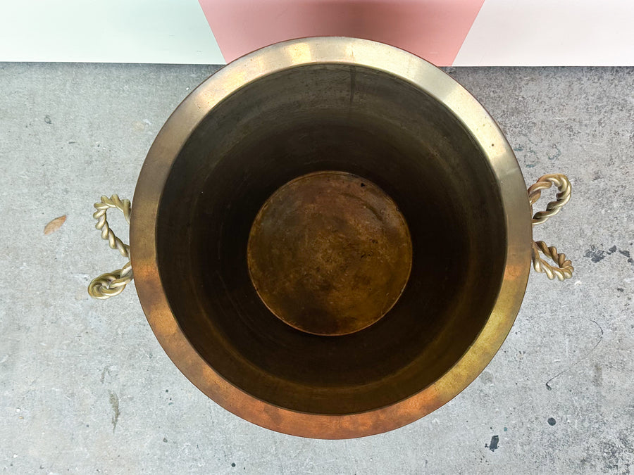 Large Brass Cachepot