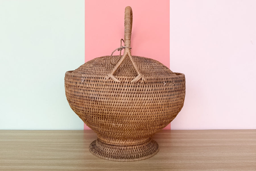 Rattan Basket with Handle