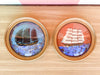 Pair of Sailing Ships Butterfly Art