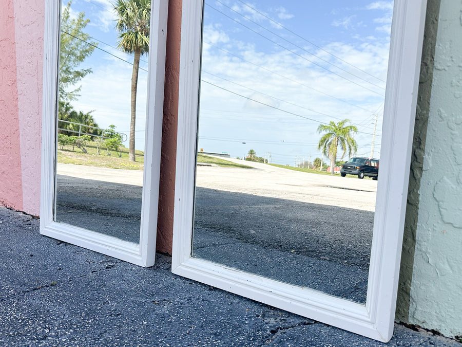 Pair of Shell Motif Mirrors