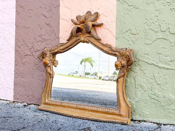 Whimsical Palm and Monkey Mirror