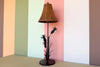 Cute Tole Pineapple Lamp with Shade