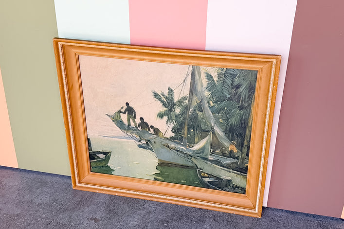 Island Life Sailboat Art
