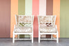 Pair of Fretwork Wingback Chairs