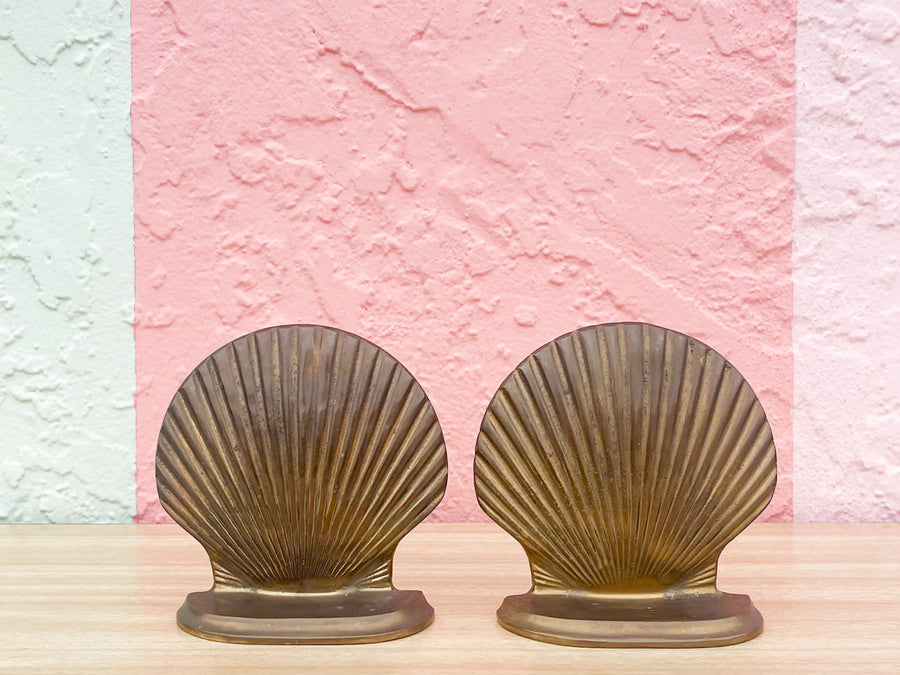 Kips Bay Brass Shell Bookends