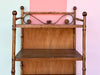 Petite Tortoiseshell Bamboo Etagere