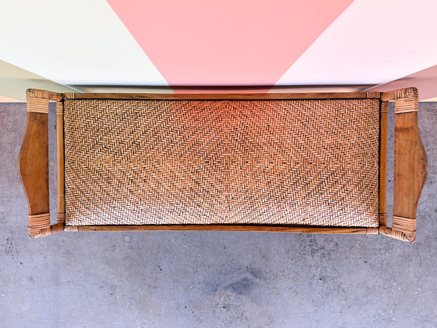 Rattan Pagoda Bench