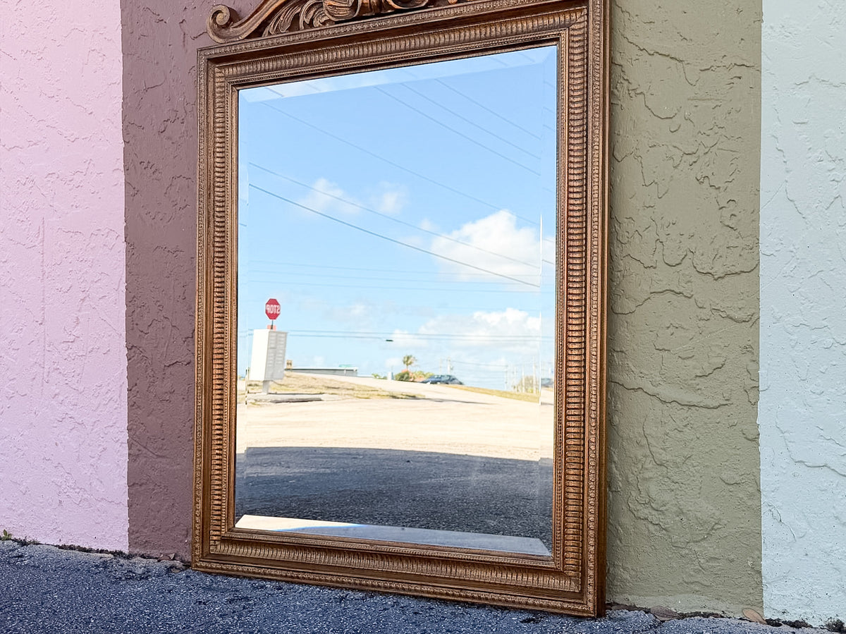Regency Style Shell Motif Mirror