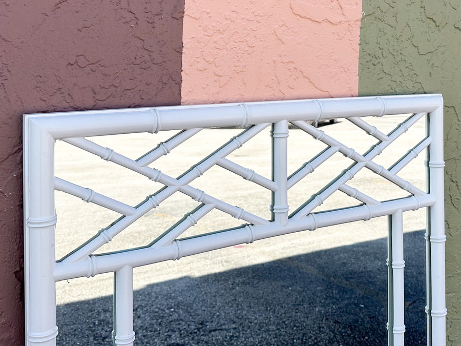 Faux Bamboo Fretwork Mirror