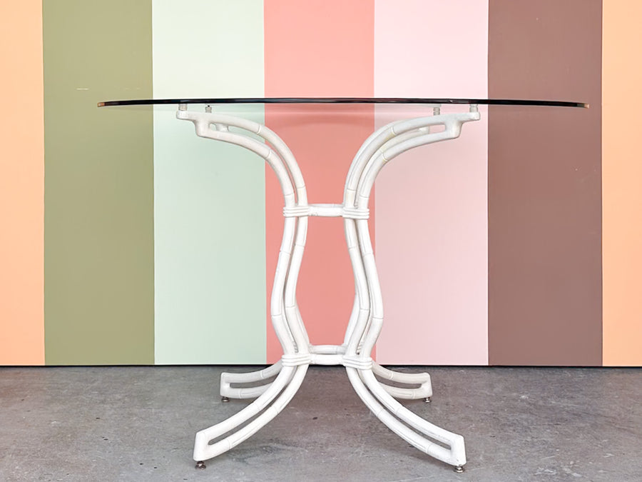 Palm Beach Style Faux Bamboo Outdoor Dining Set