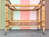 Old Florida Rattan Bar Cart