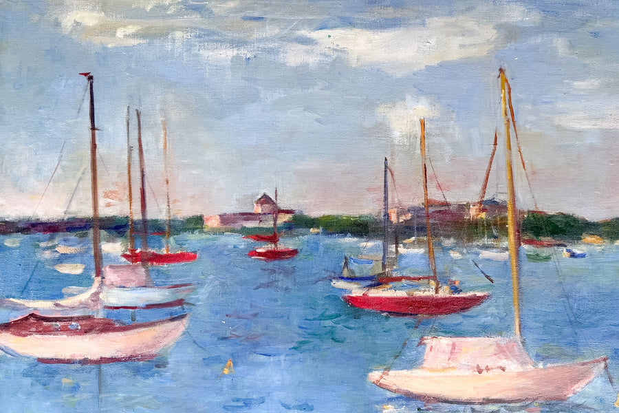 Sailboat Scene Original Art