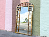 Faux Bamboo Greek Key Mirror